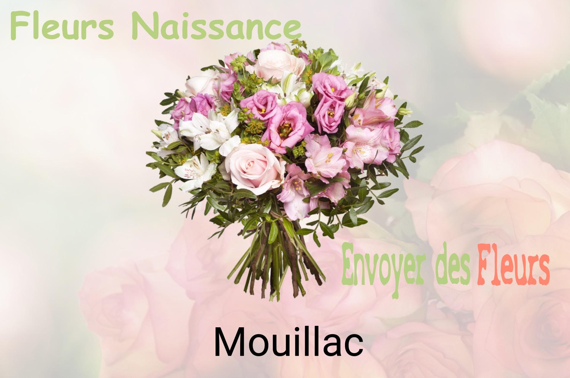 Bouquet de fleurs de naissance livré à Mouillac